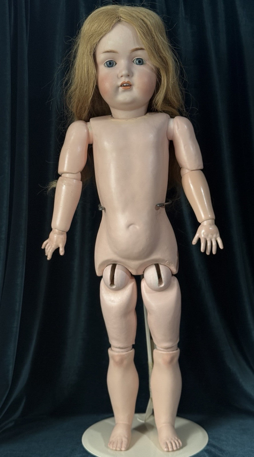 Antique German 29” Kestner 214  Child Doll Bisque Head Composition Body