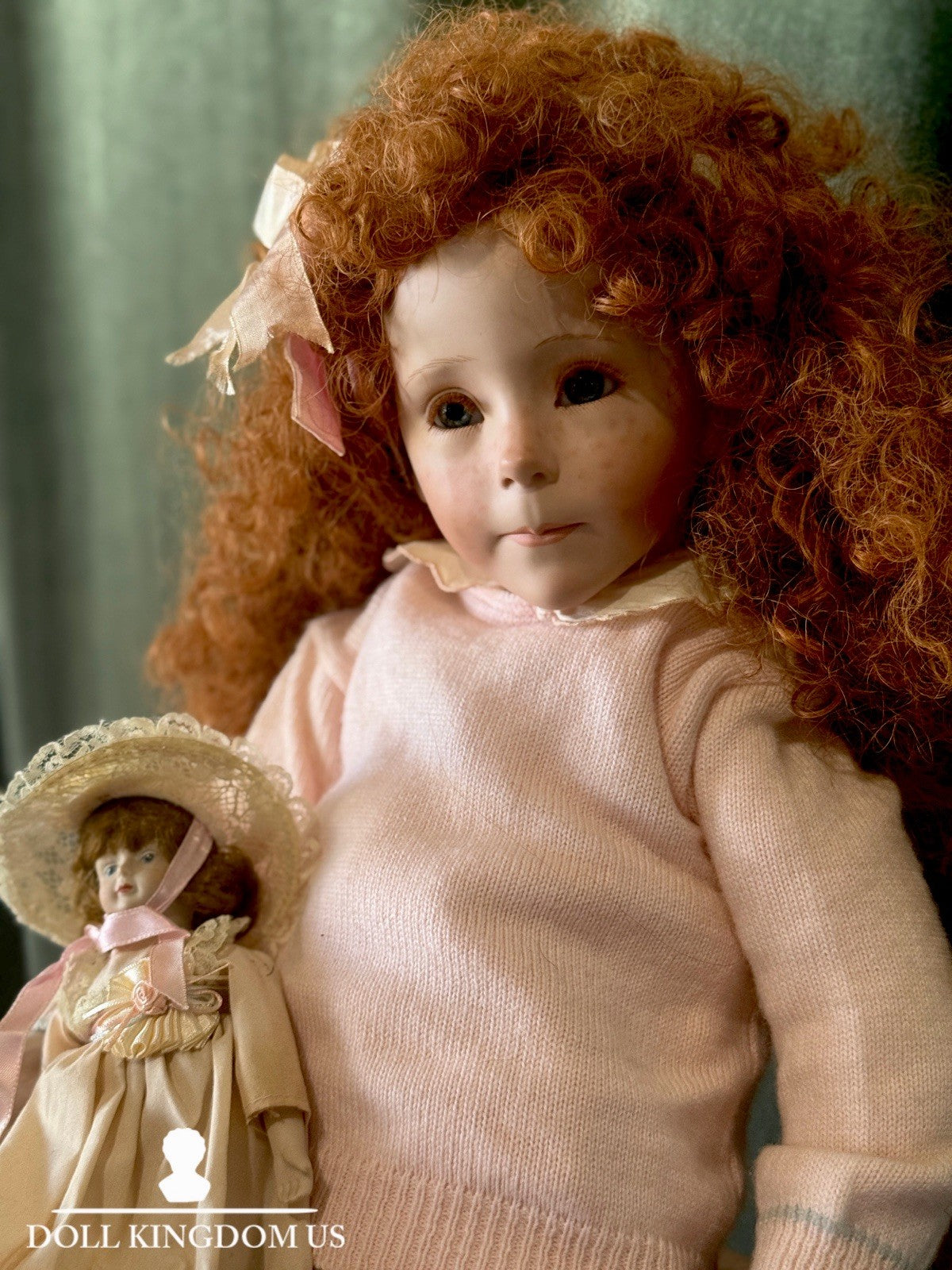 Artist Reproduction Of “Hilary” by Dianna Effner 28” Porcelain Doll Cloth Body