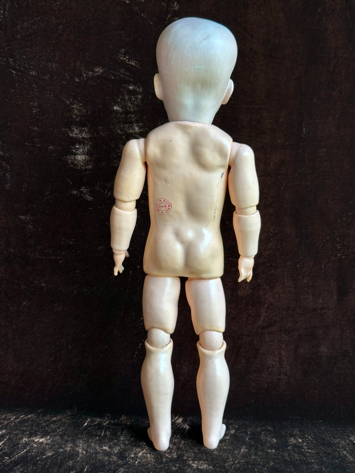 Antique German 15.5" Hertel Schwab Tommy Tucker Bisque Head Character Boy Doll