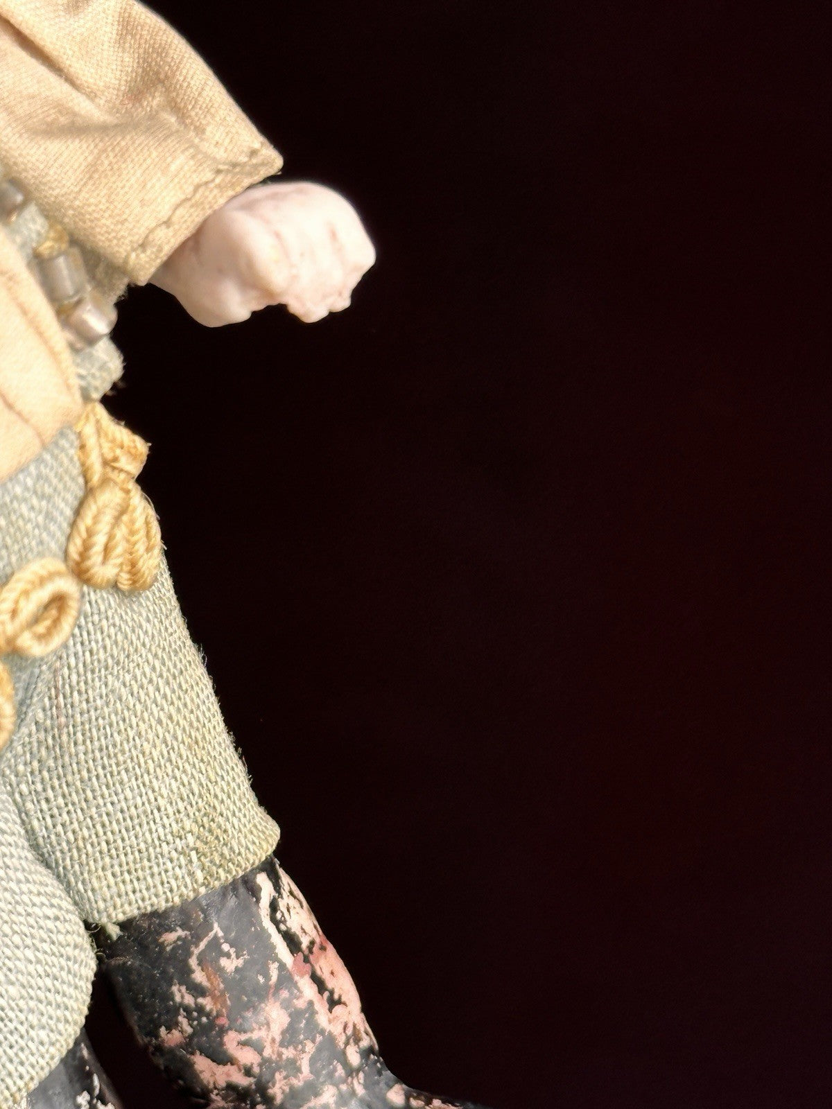 Antique German 4.25” Heubach Coquette Dollhouse All Bisque Miniature Doll