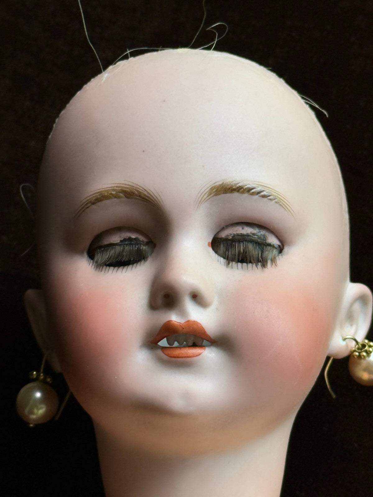Antique German French 18” Tete Jumeau Simon Halbig Dep Bisque Head Doll