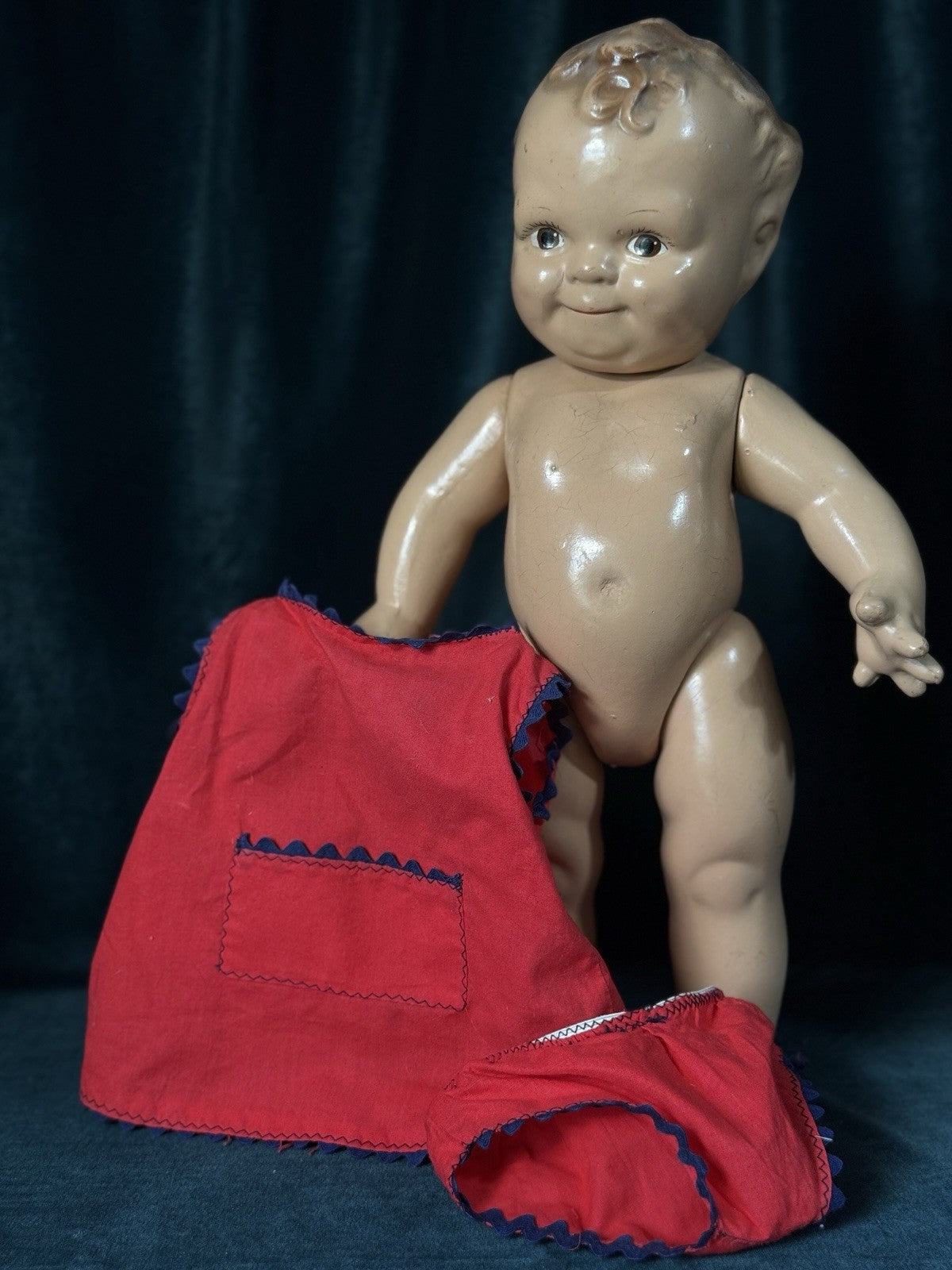 Vintage 1940’s Rose O’Neill “Scootles” All Composition 15” Doll