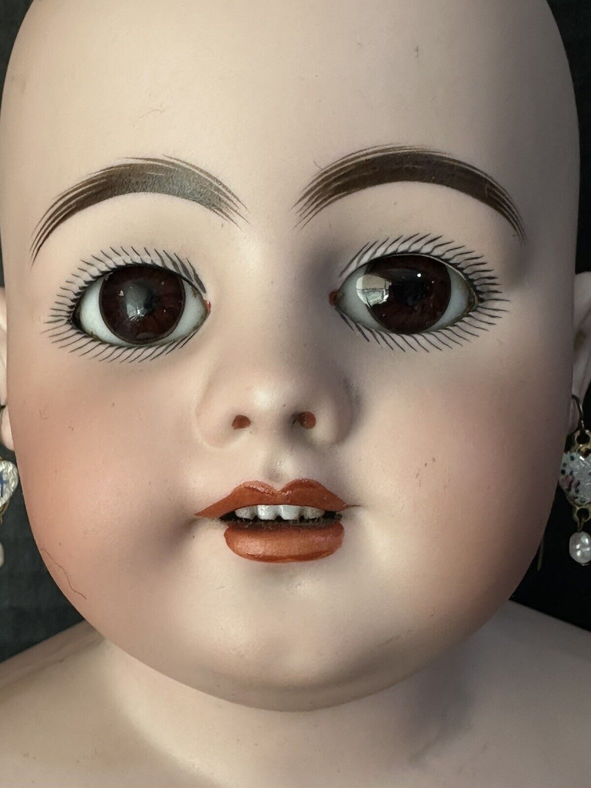 Antique German Simon Halbig  25” Doll Turned Head Mold 1010 - Damaged