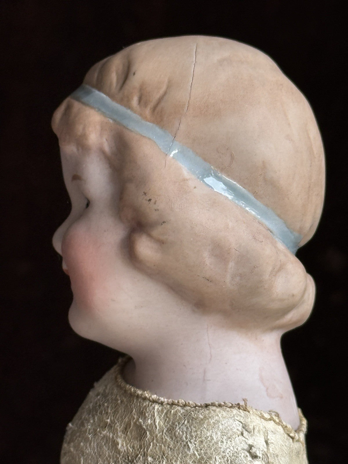 Antique German 11” Gebruder Heubach Coquette Bisque Shoulder Head Character Doll