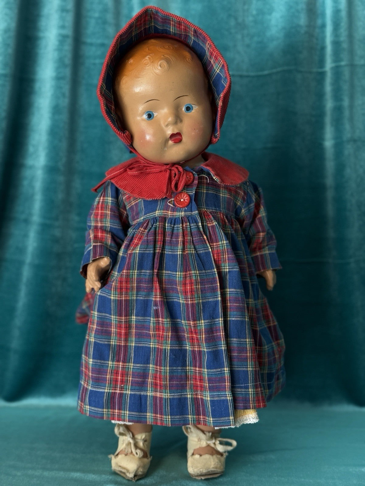 Vintage Unidentified 16” All Composition Doll
