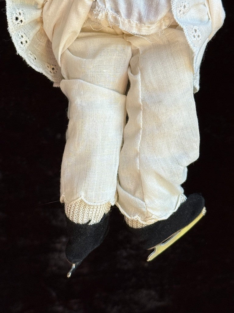 Antique German 10.5" Hertwig Snow Baby Style Molded Hat Parian Doll