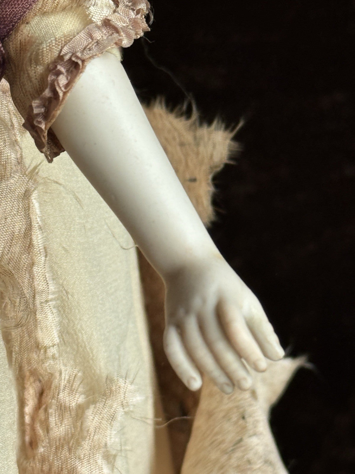 Antique German ABG (?) 11.5” Bisque Head Parian Fashion Doll