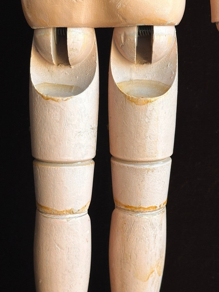 Large Antique American 22.5” Schoenhut Wooden Jointed Miss Dolly Doll