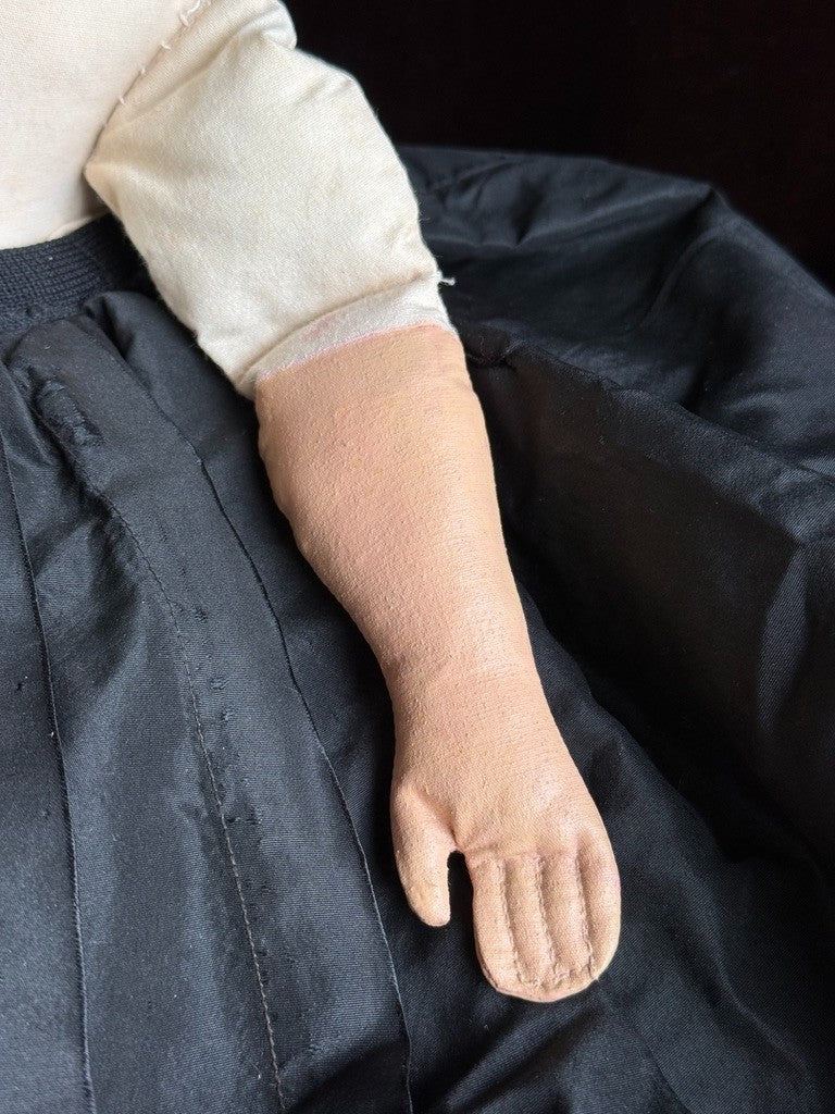 Handmade Artist 25.5" Oil Painted Cloth Folk Art Doll