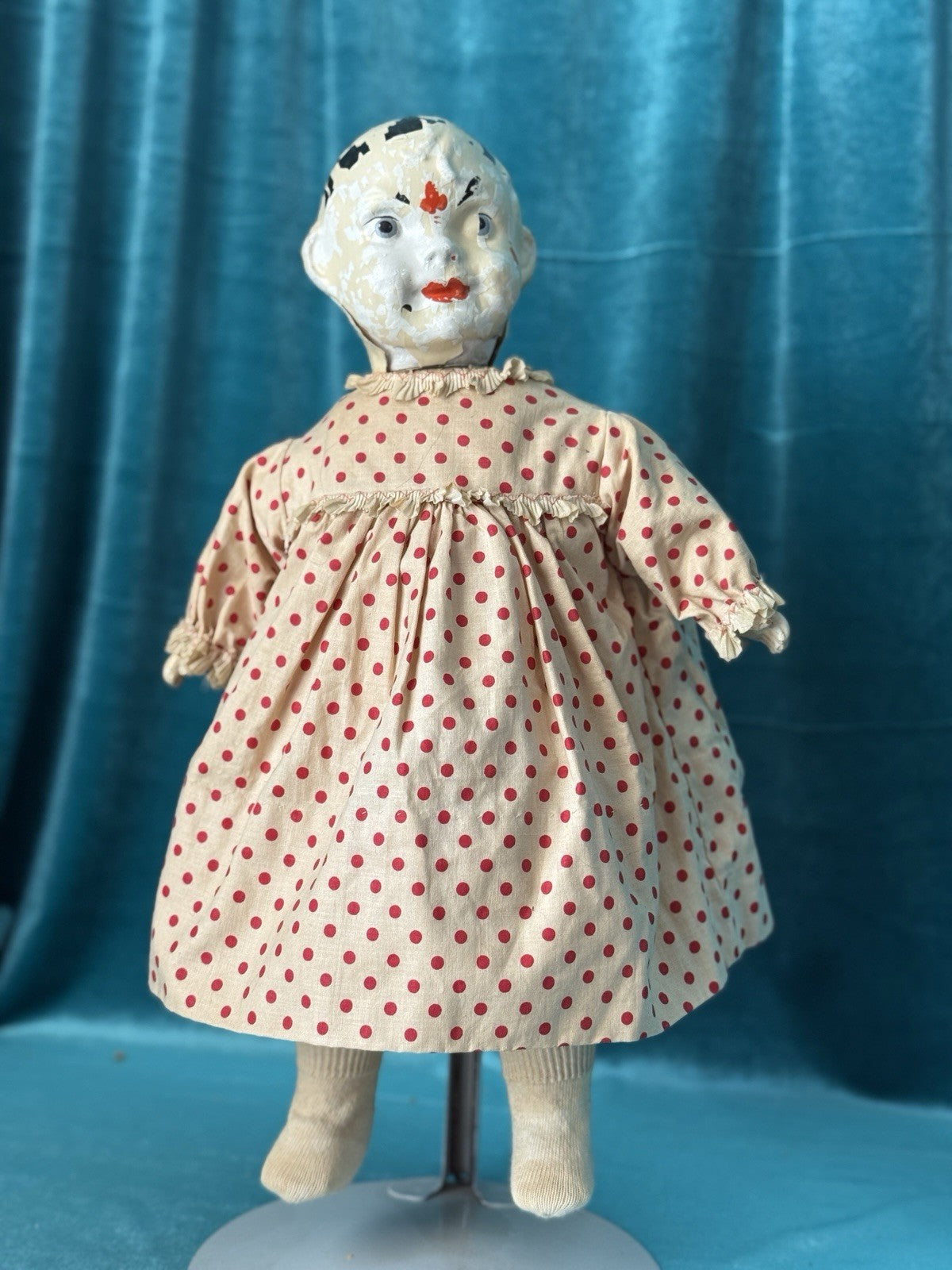Rare Antique 1920’s Famlee Composition Doll Set By Berwick Doll Company