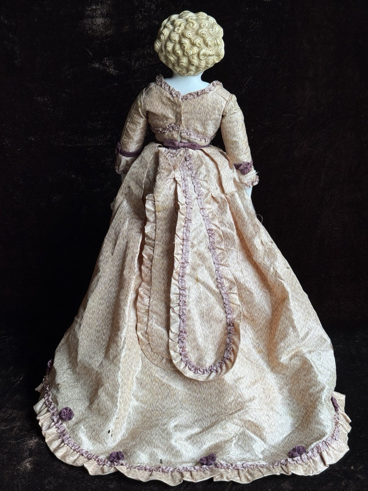 Antique German ABG (?) 11.5” Bisque Head Parian Fashion Doll