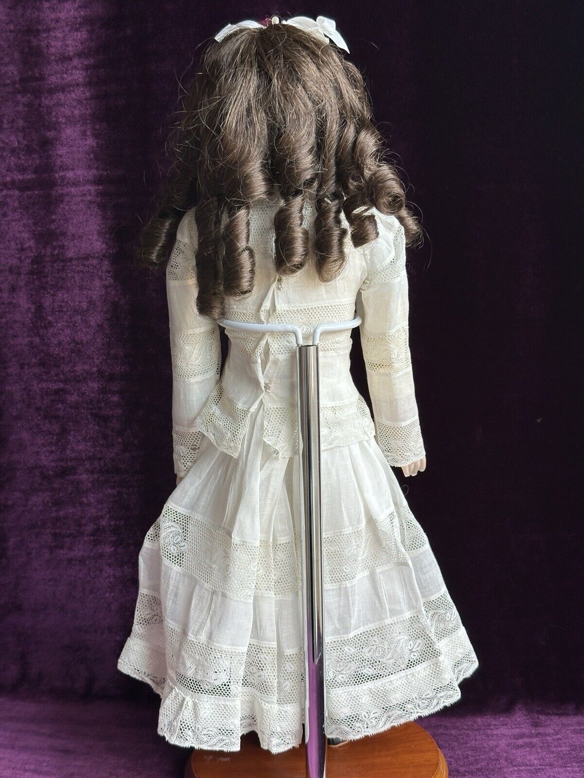 Antique German 21” Early Simon Halbig Bisque Shoulder Head Doll