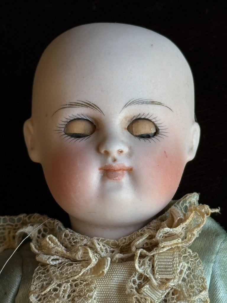 Antique German 7.5” Kestner All Bisque Wrestler Mignonette Closed Mouth Doll