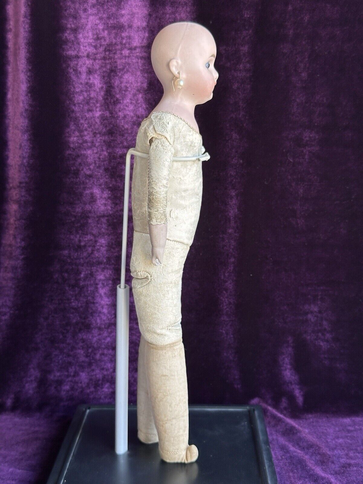 Antique German 16” Gebruder Kuhnlenz 38-28 (?) Bisque Shoulder Belton Head Doll