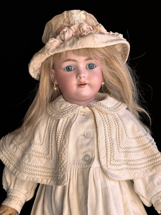 Antique German 30” Simon Halbig Heinrich  Handwerck Bisque Head Doll