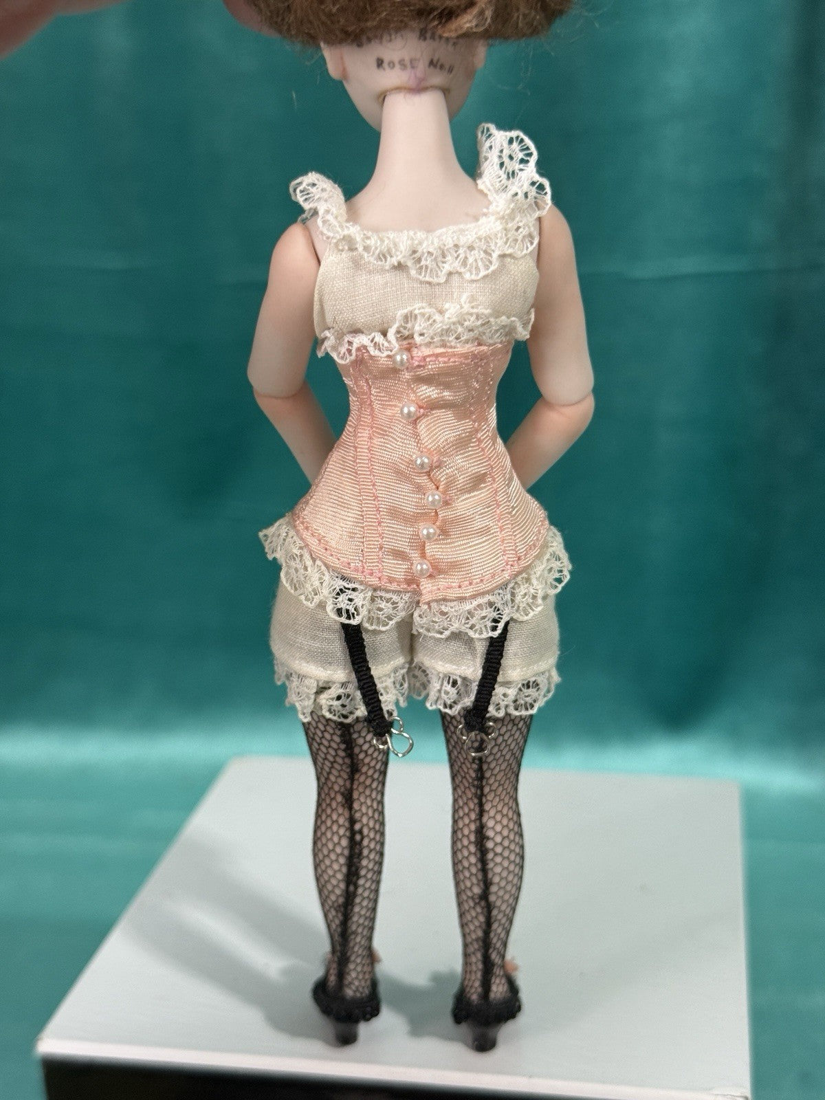 Artist Collectable Porcelain Jointed 7” Doll “Rose” LE 40 by Sonja Bryer