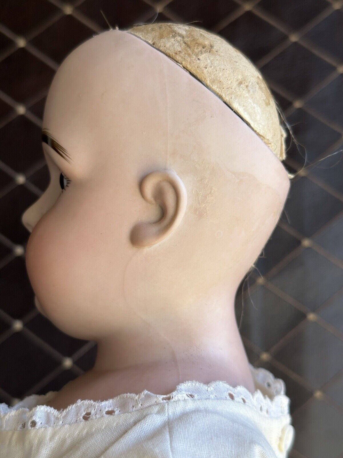 Large Antique German 27” Kestner Turned Bisque Shoulder Head Doll