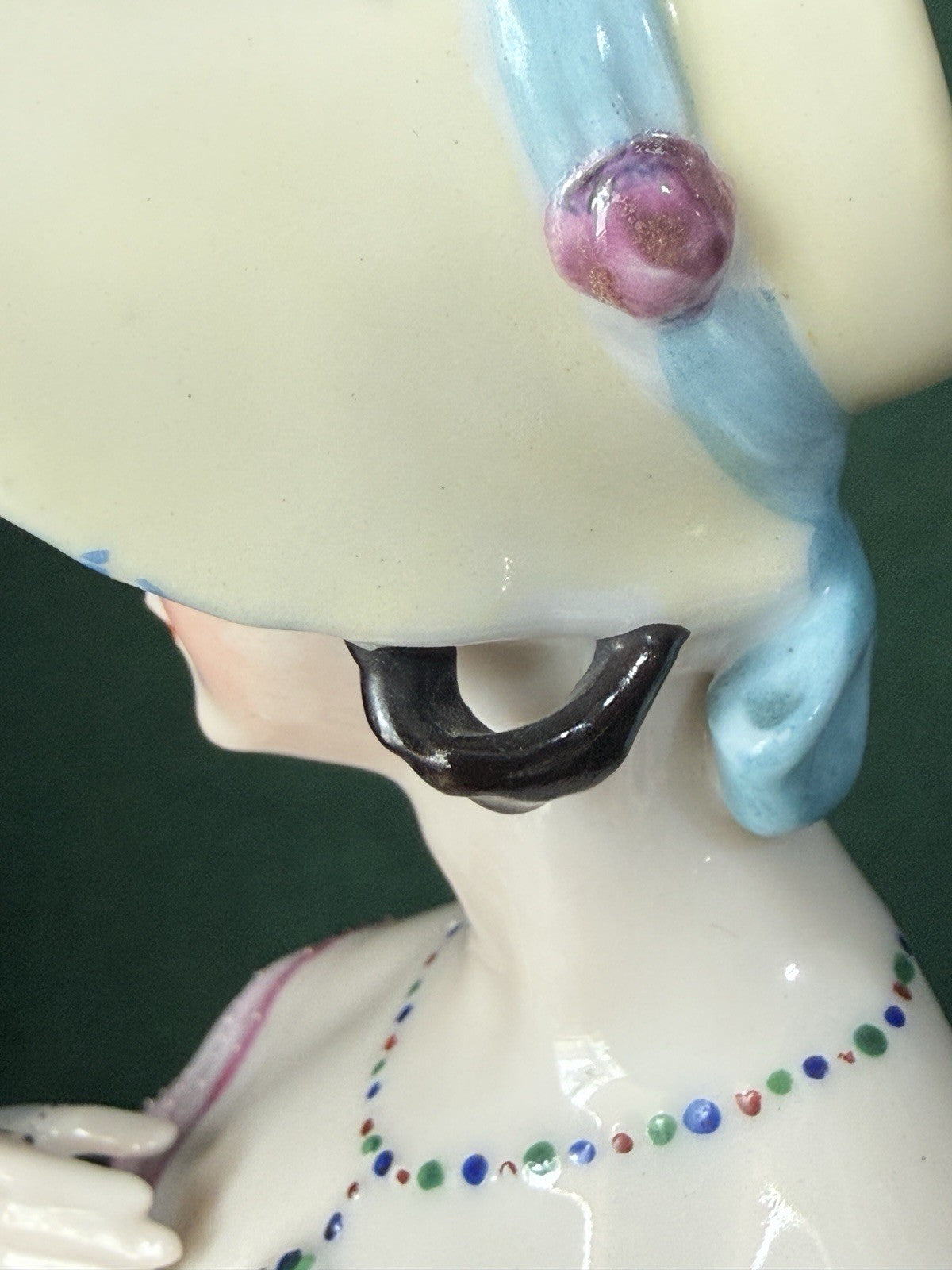 Porcelain German Goebel 4 3/4” Half Doll Figurine Arms Away