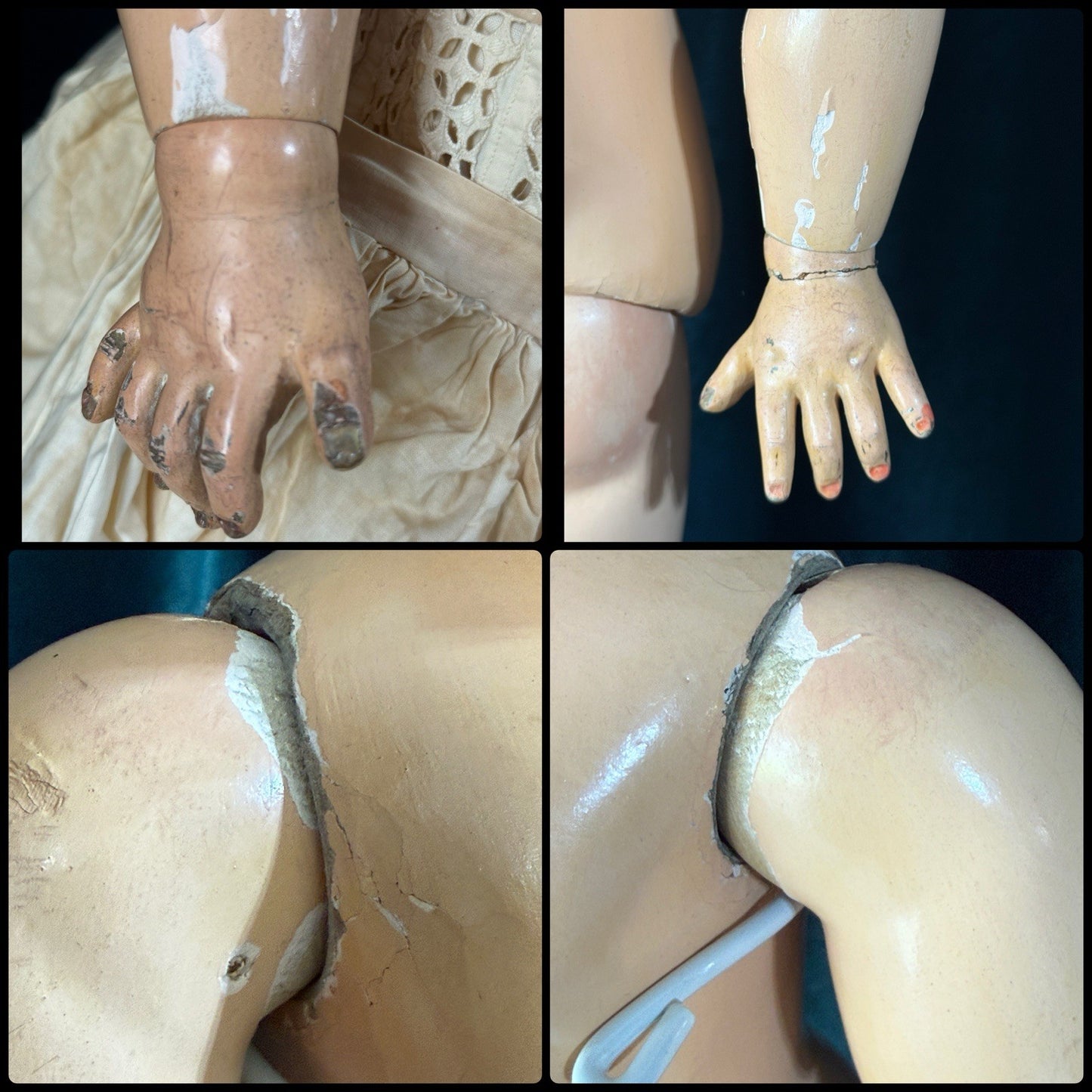 Antique 1890’s German 26” JDK Kestner 260 Toddler Doll French  Bebe Jumeau Body