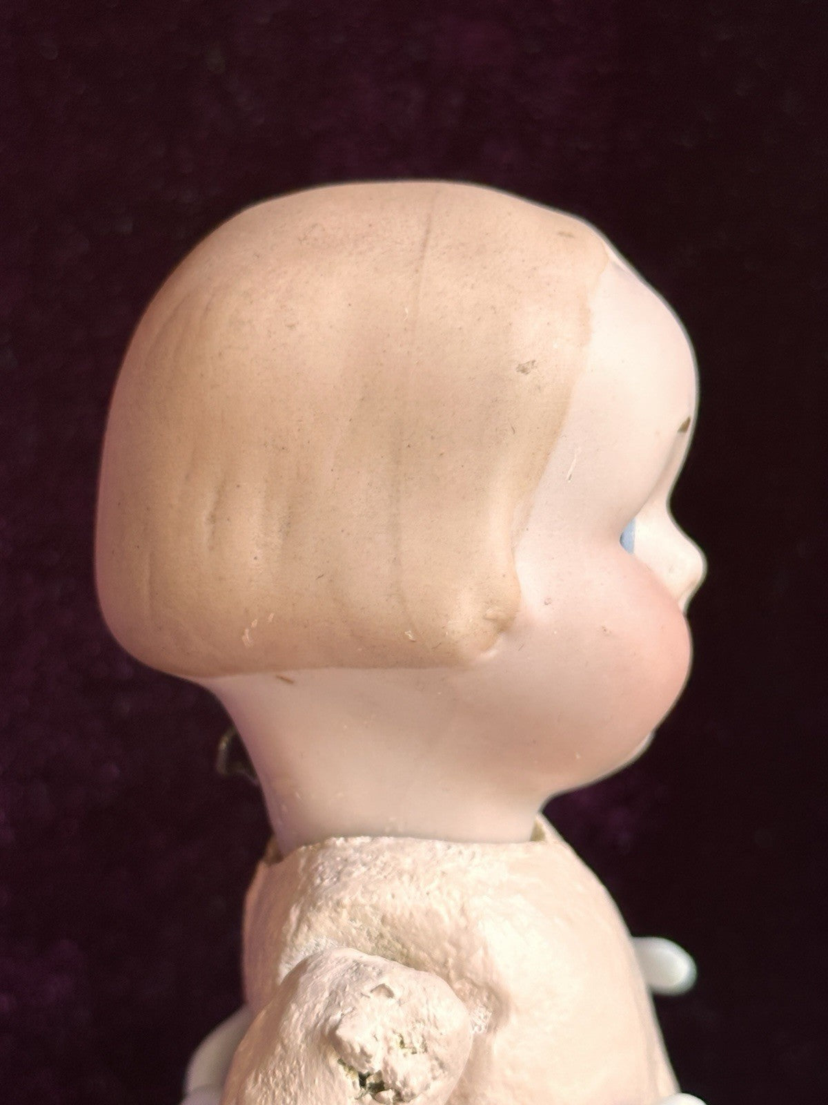 Antique German 6.75” Armand Marseille 210 Googly Eyes Bisque Head Doll