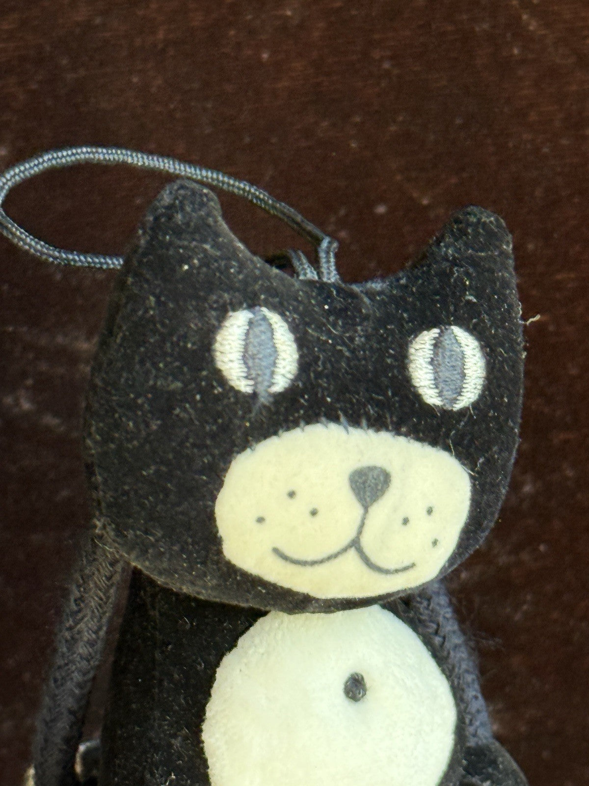 Rare Vintage Takashimaya New York Black Cat Plush Stuffed Animal Toy w Box Tag