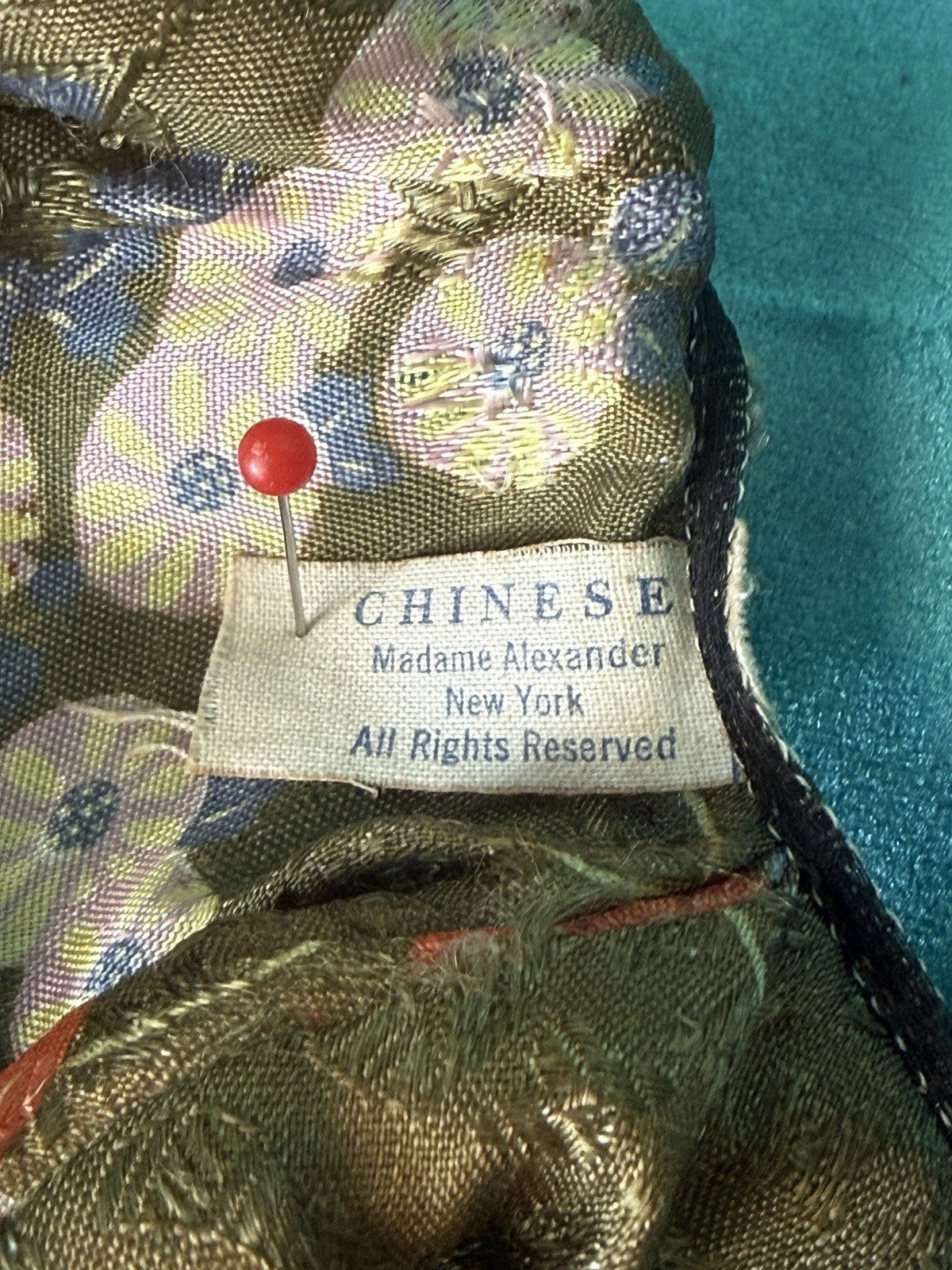 Rare Vintage 1936 Composition Madame Alexander  "Tiny Betty" Chinese 7” Doll