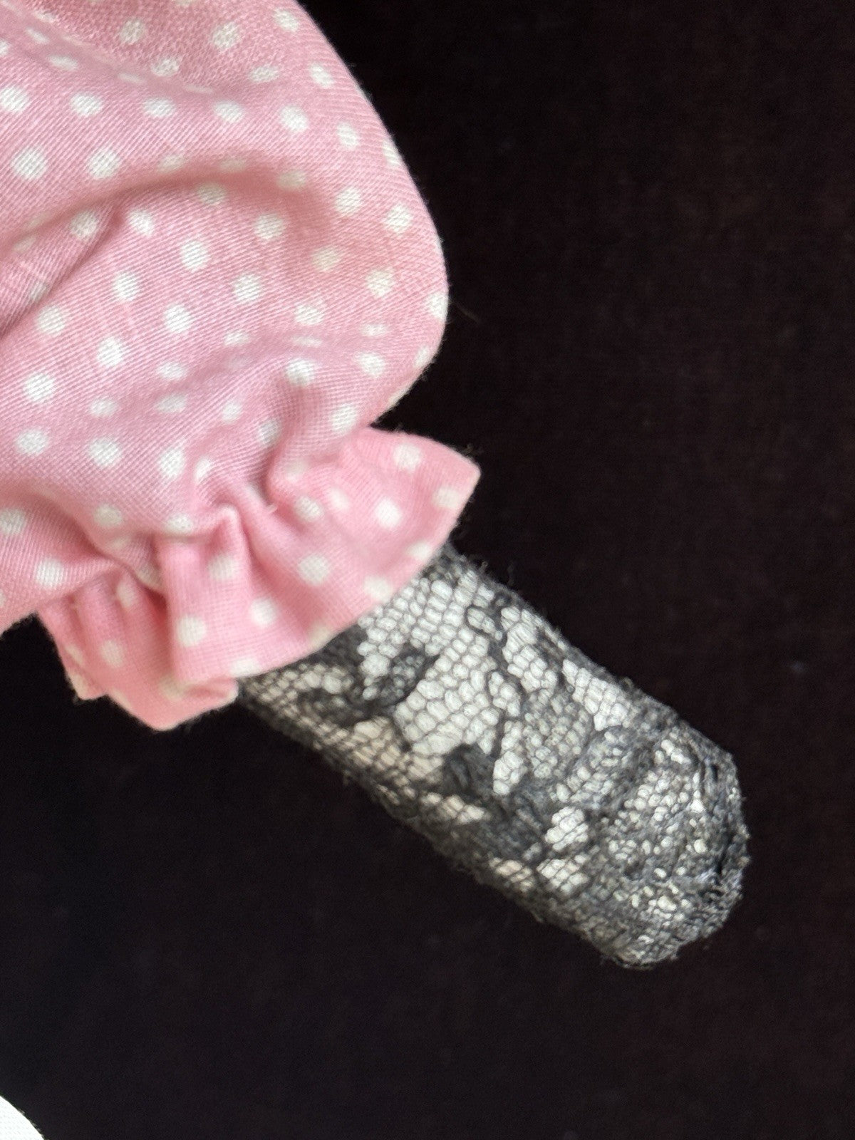 Vintage American 13” Handmade Folk Cloth Rag Doll