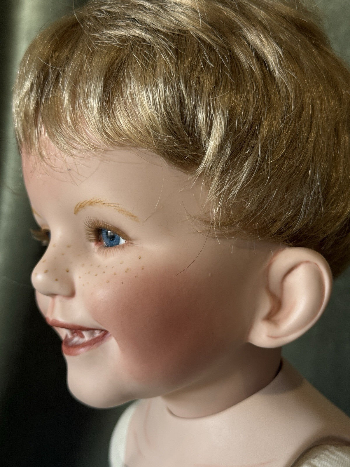 Artist Reproduction Of Porcelain 26” Doll “Tom Sawyer” by Donna Rubert Mold