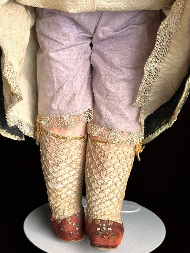 Unidentified Antique French/Italian (?) 16” Bisque Head Doll