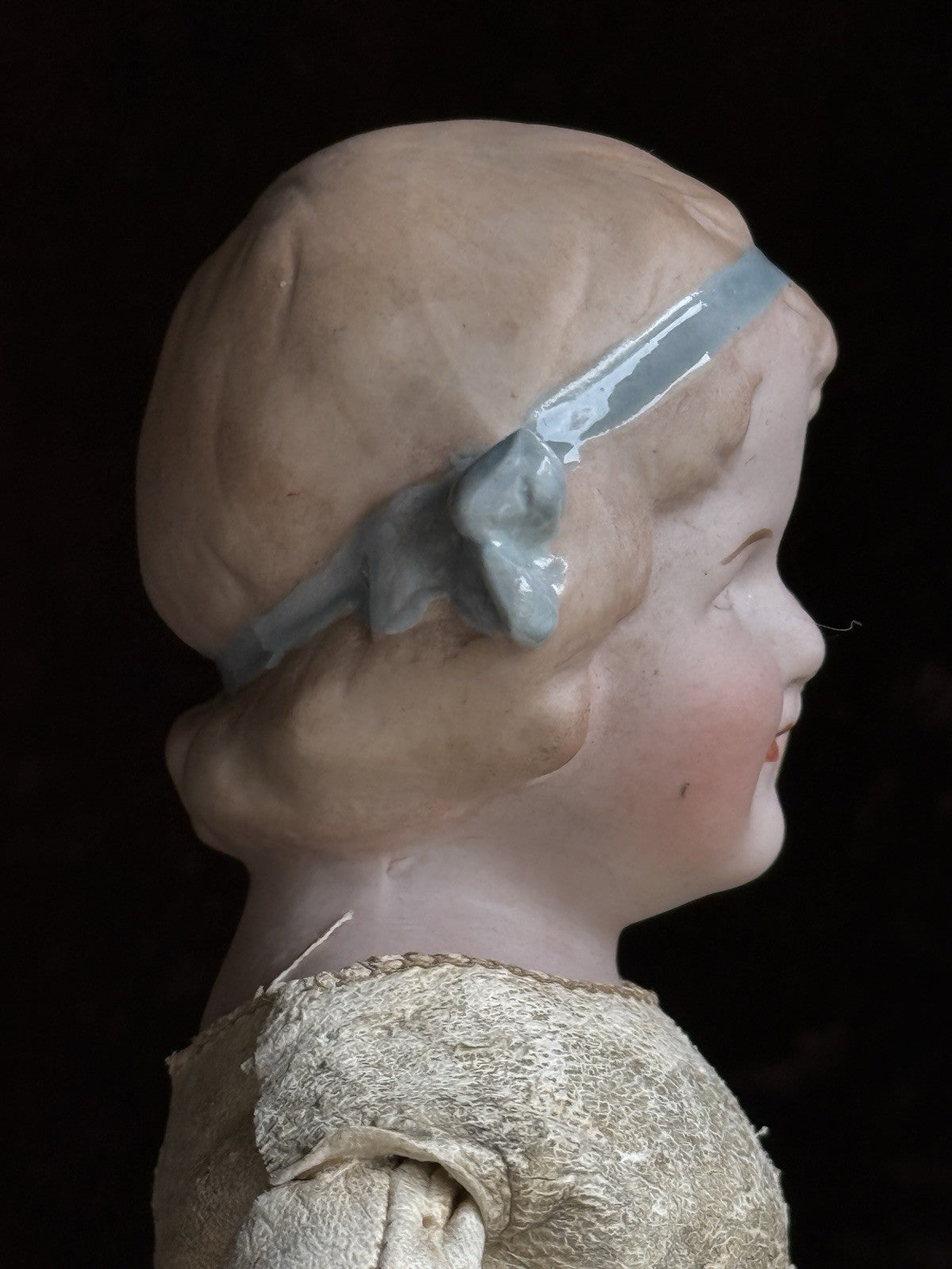 Antique German 11” Gebruder Heubach Coquette Bisque Shoulder Head Character Doll