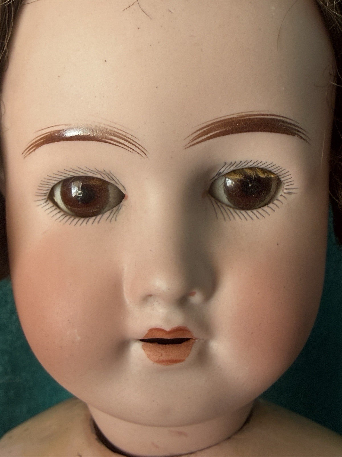 Antique German Goebel B3 22” Doll Bisque Head Composition Body