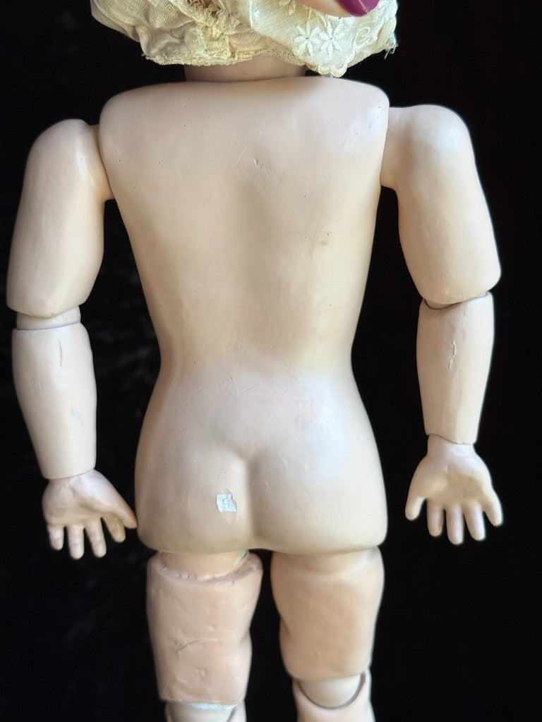Antique German 14” Kestner 143 Bisque Head Doll