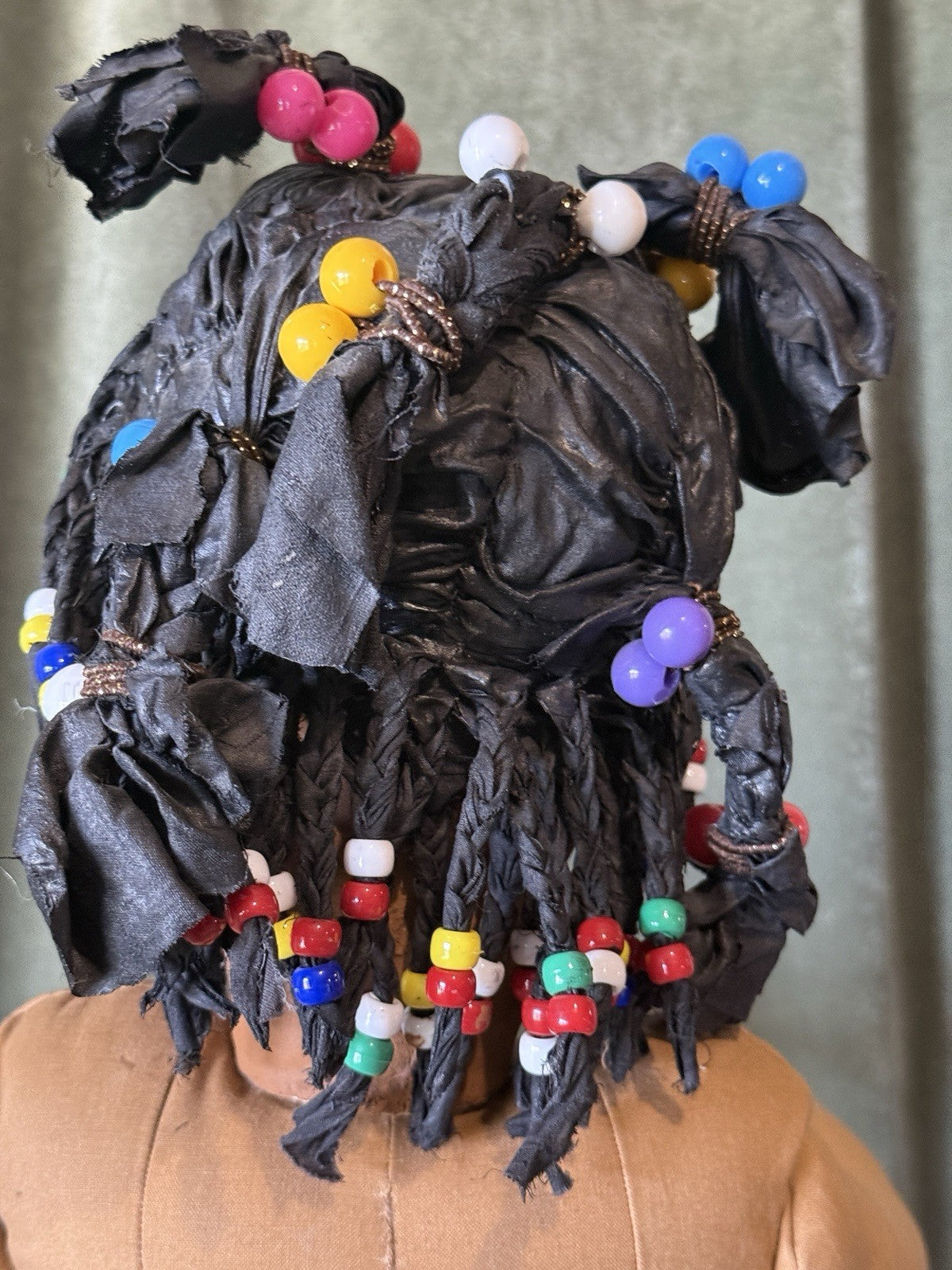 OOAK (?) Handmade Cloth And Papier-mâché Like AA 28” Doll