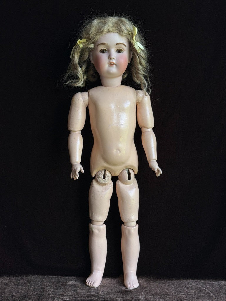 Rare Antique German 22” Kestner 197 Bisque Head Doll