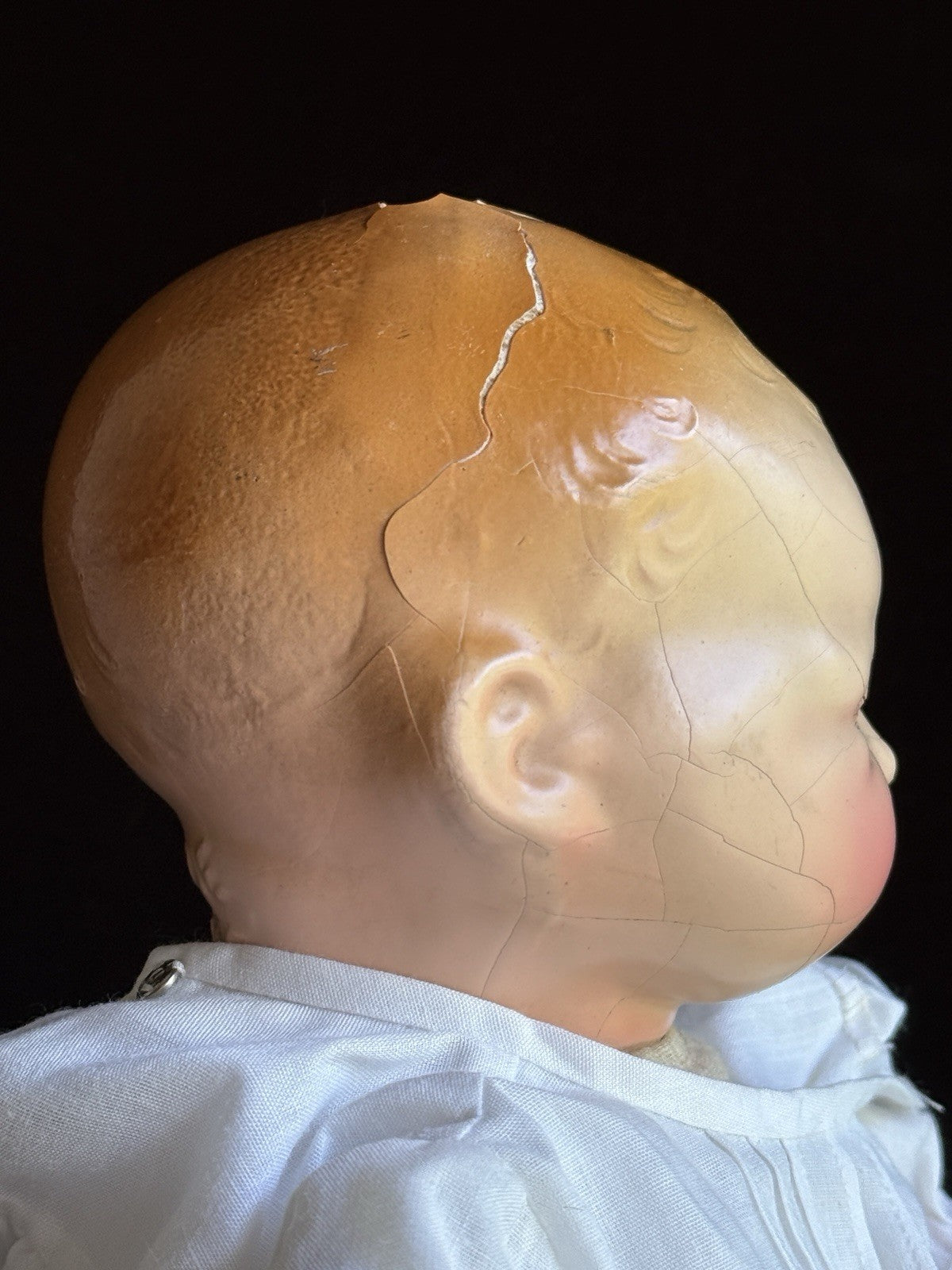 2 Rare Antique American Character Teenie Weenie Composition Cloth Baby Dolls