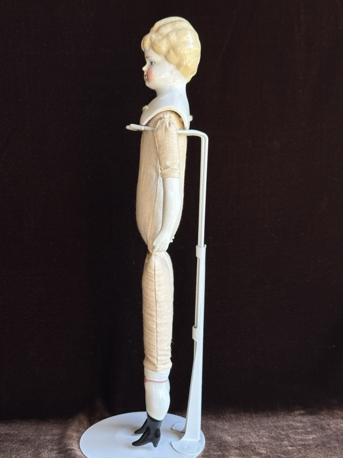 Antique German Hertwig 14.5” China Head Doll