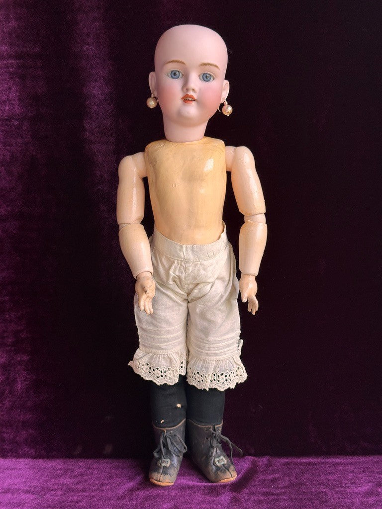 Antique German Kley Hahn Walkure 17.5” Doll Bisque Head Composition Body