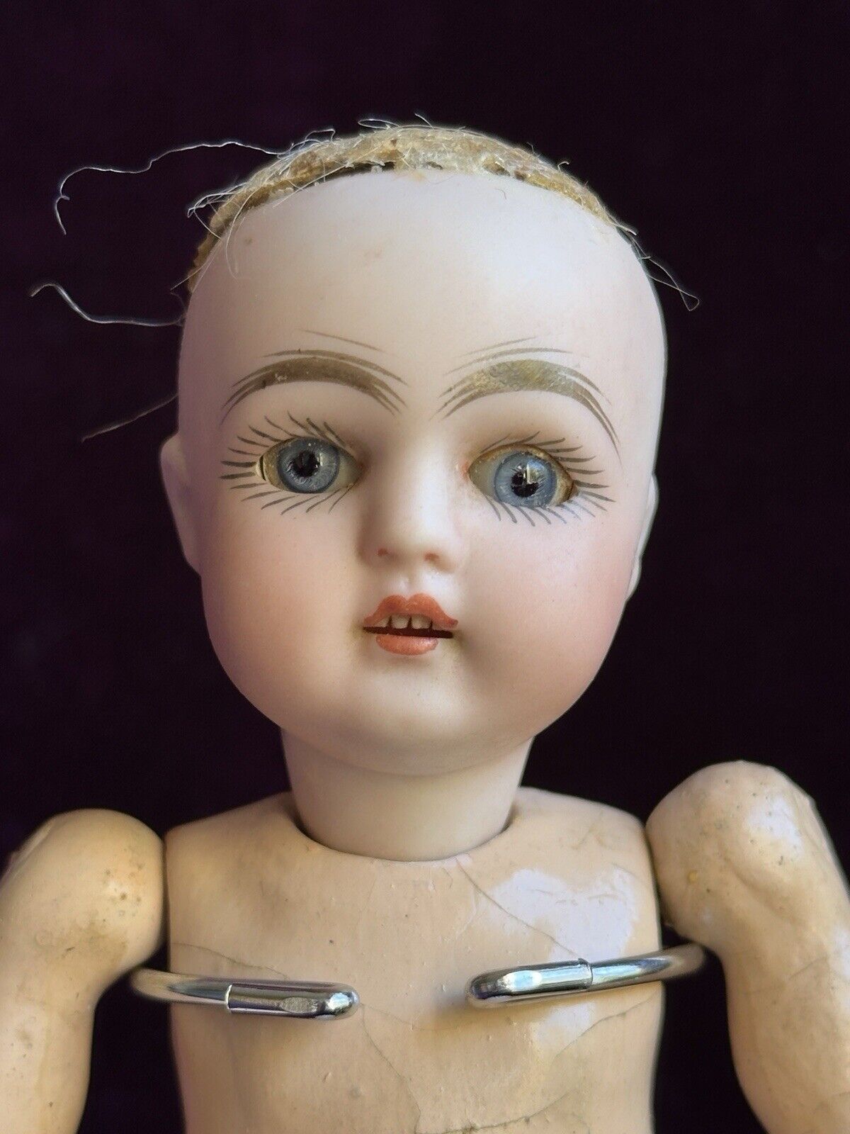 Rare Tiny 6.75” Kestner 149 Bisque Head Composition Body Doll