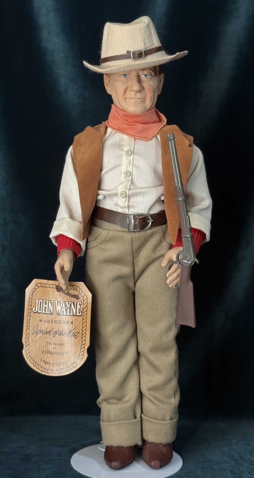 Lot Of 3 Vintage Effanbee/Franklin Mint Legend Series John Wayne Character Dolls