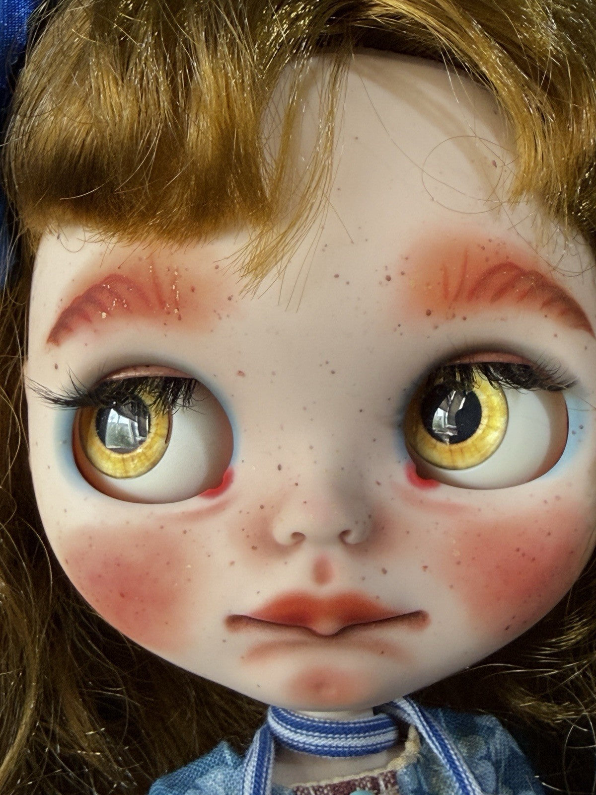 OOAK Custom Blythe 11” Artist BJD Doll With Goose Toy