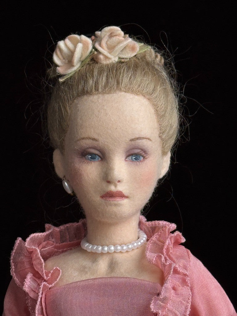 Collectible John Wright Columbine 15" Cloth Felt Doll LE 300 in Box