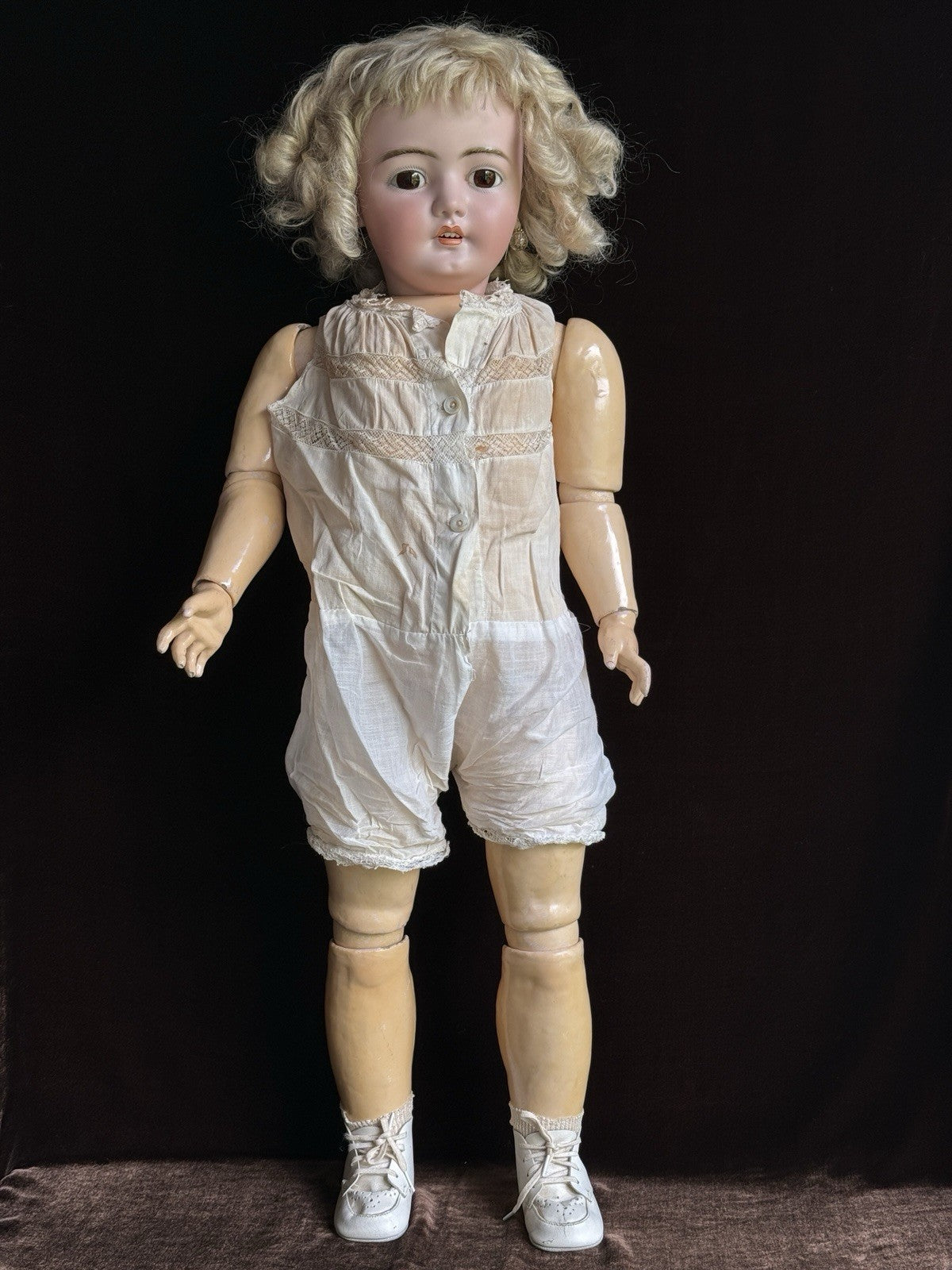Large Antique German 31” Simon Halbig Dep 1079 Bisque Head Doll