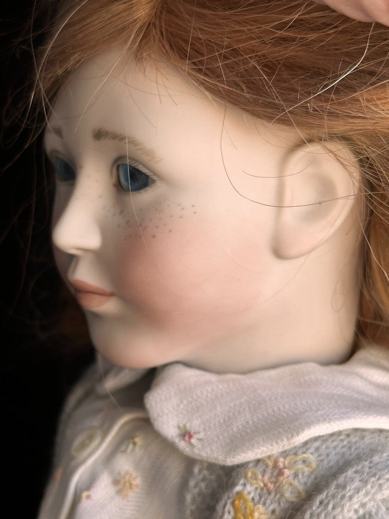 Collectible 19" Wooden/Porcelain Lynne & Michael Roche Emily LE Doll