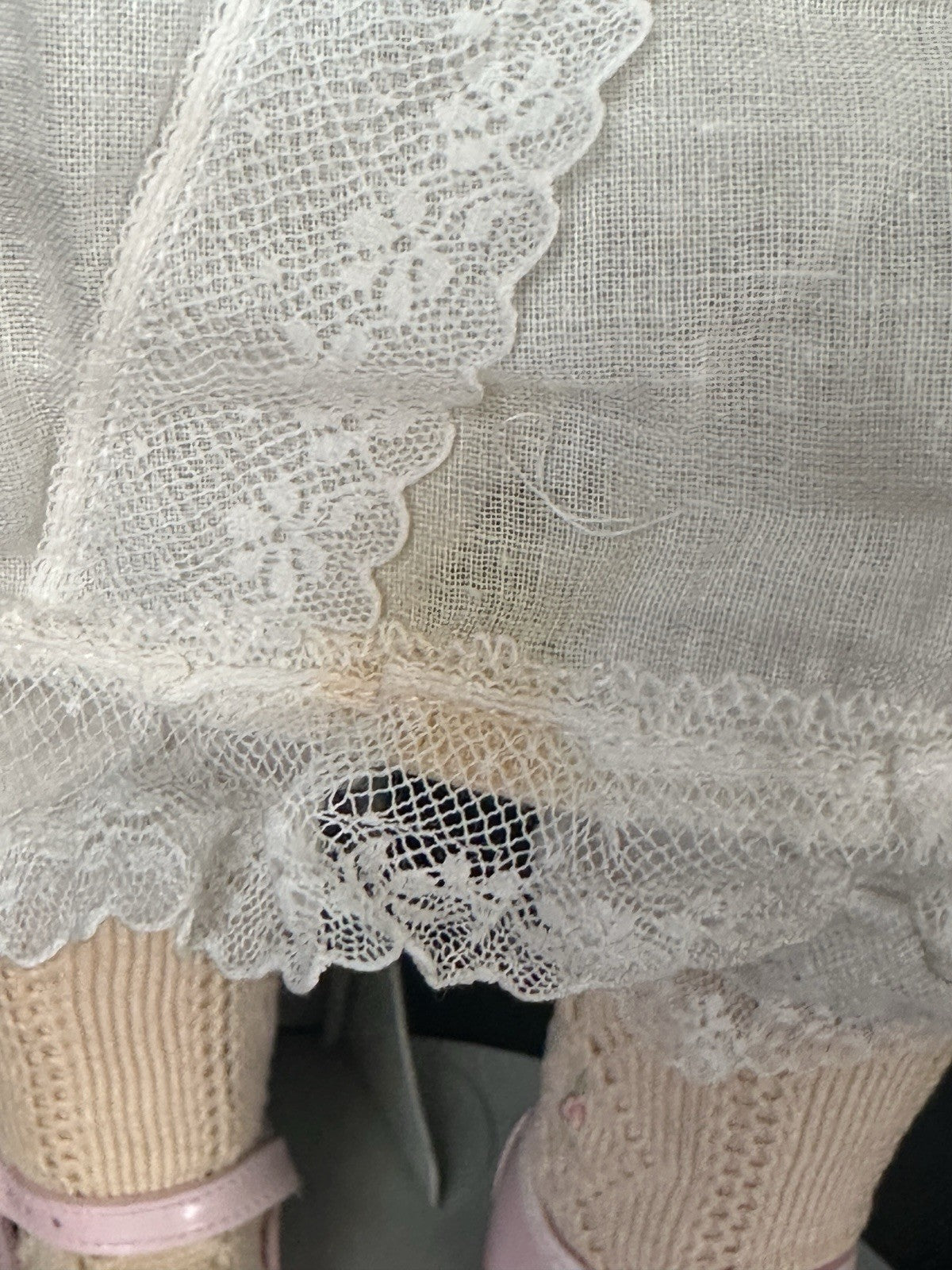 Vintage Artist Reproduction of Antique French Bru Jne 27” Doll Porcelain Head