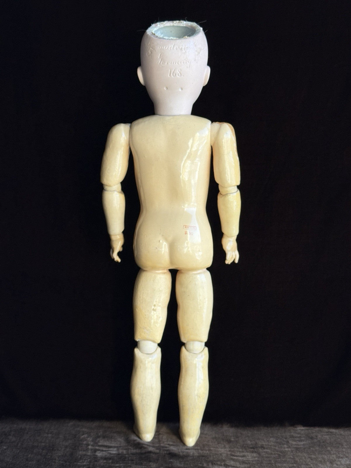 Antique German 23” Kestner 168 Bisque Head Doll