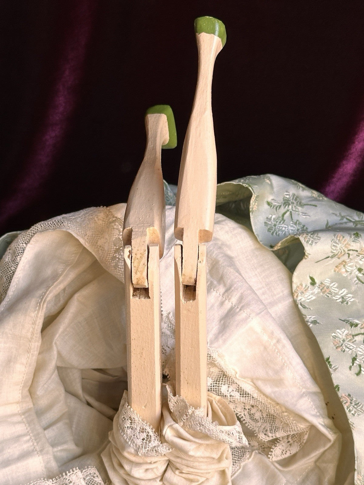 Hand-Carved 16.5” Peg-Jointed Grodnertal Style Wooden Reproduction Doll