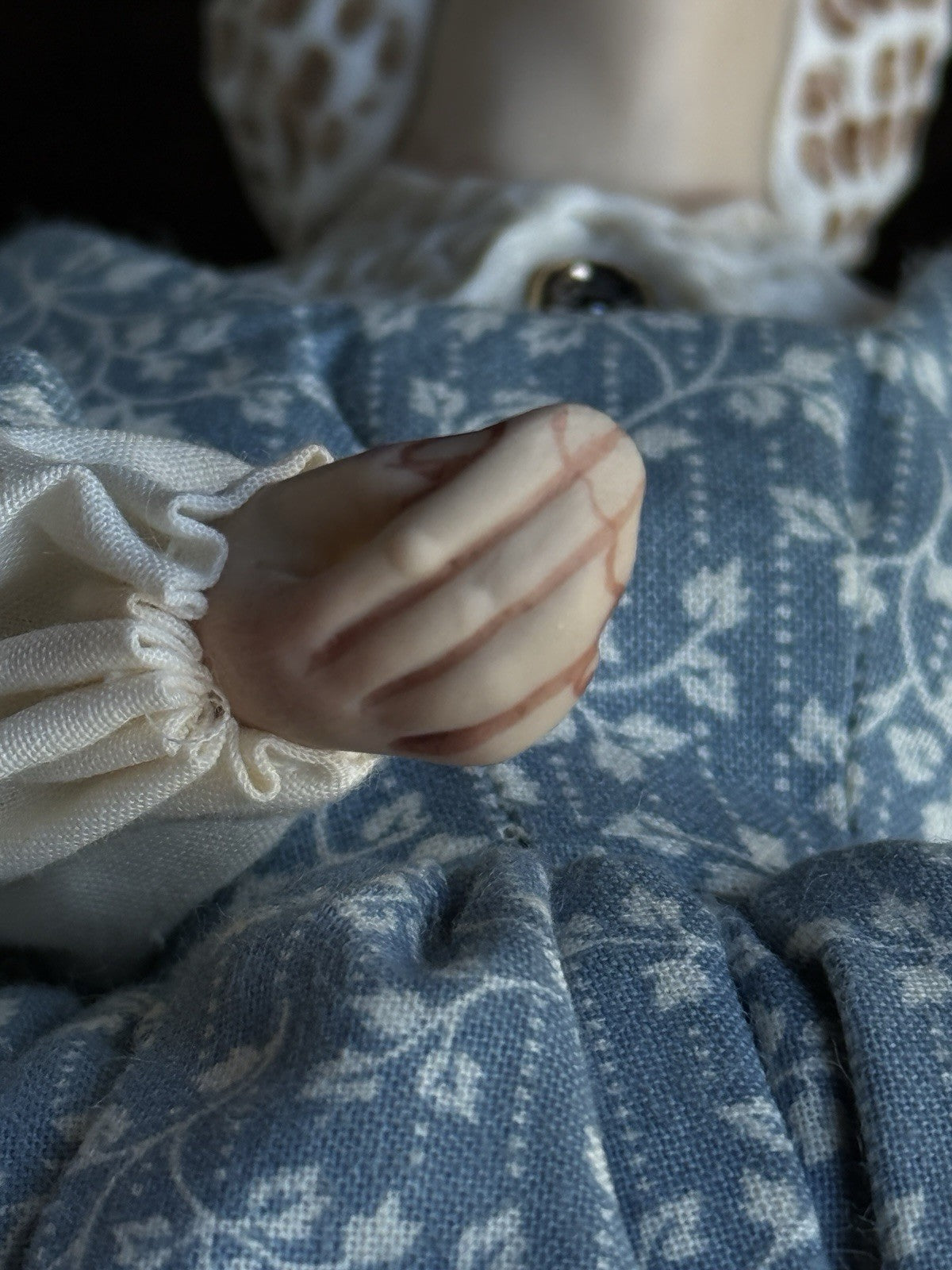 Collectible 12.5" Kathy Redmond Porcelain Cloth “Little Women” Jo Character Doll