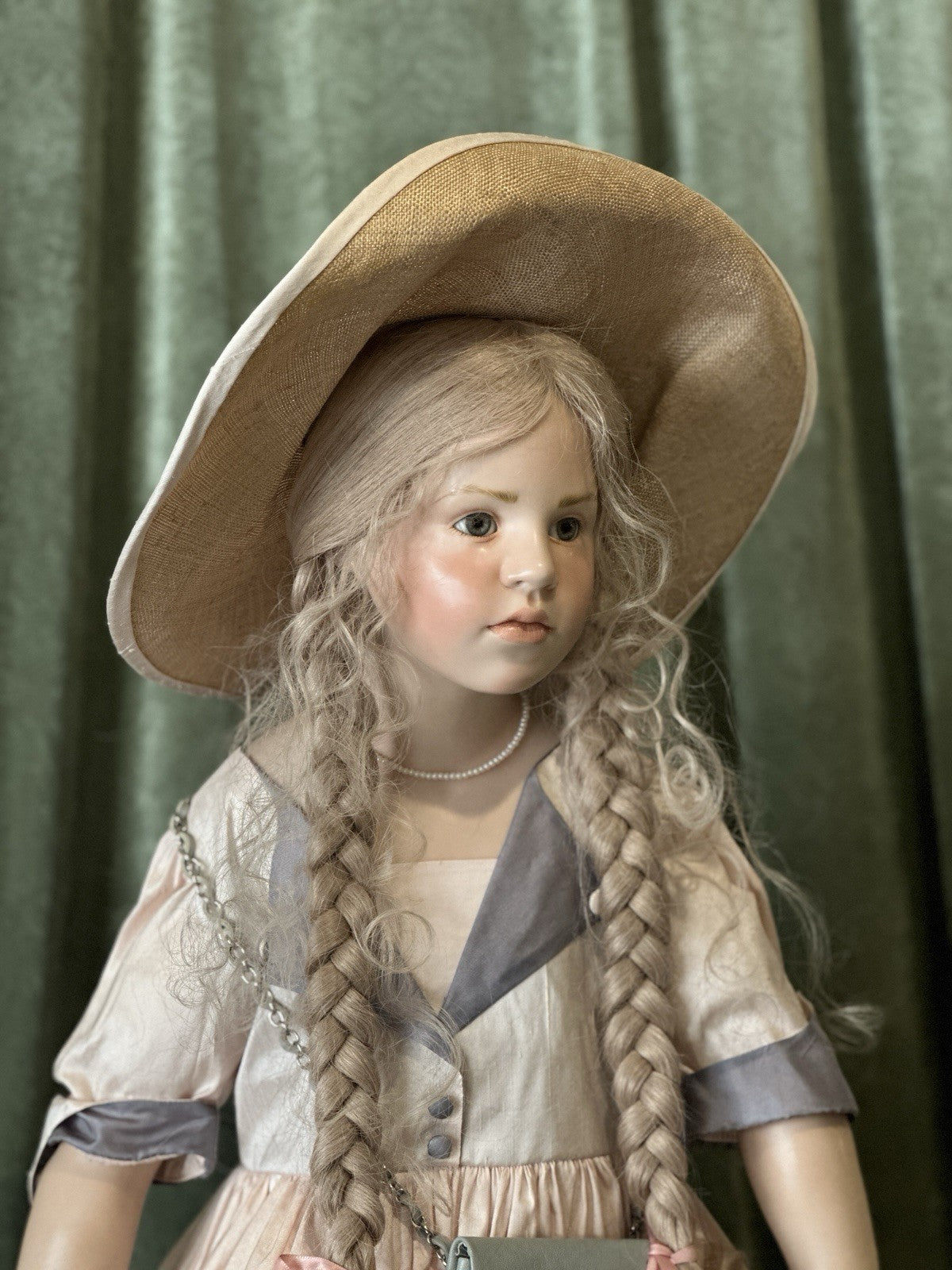 Artist Hildegard Gunzel Wax Over Porcelain 34 1/2” Doll “Pandora” LE 25 Box