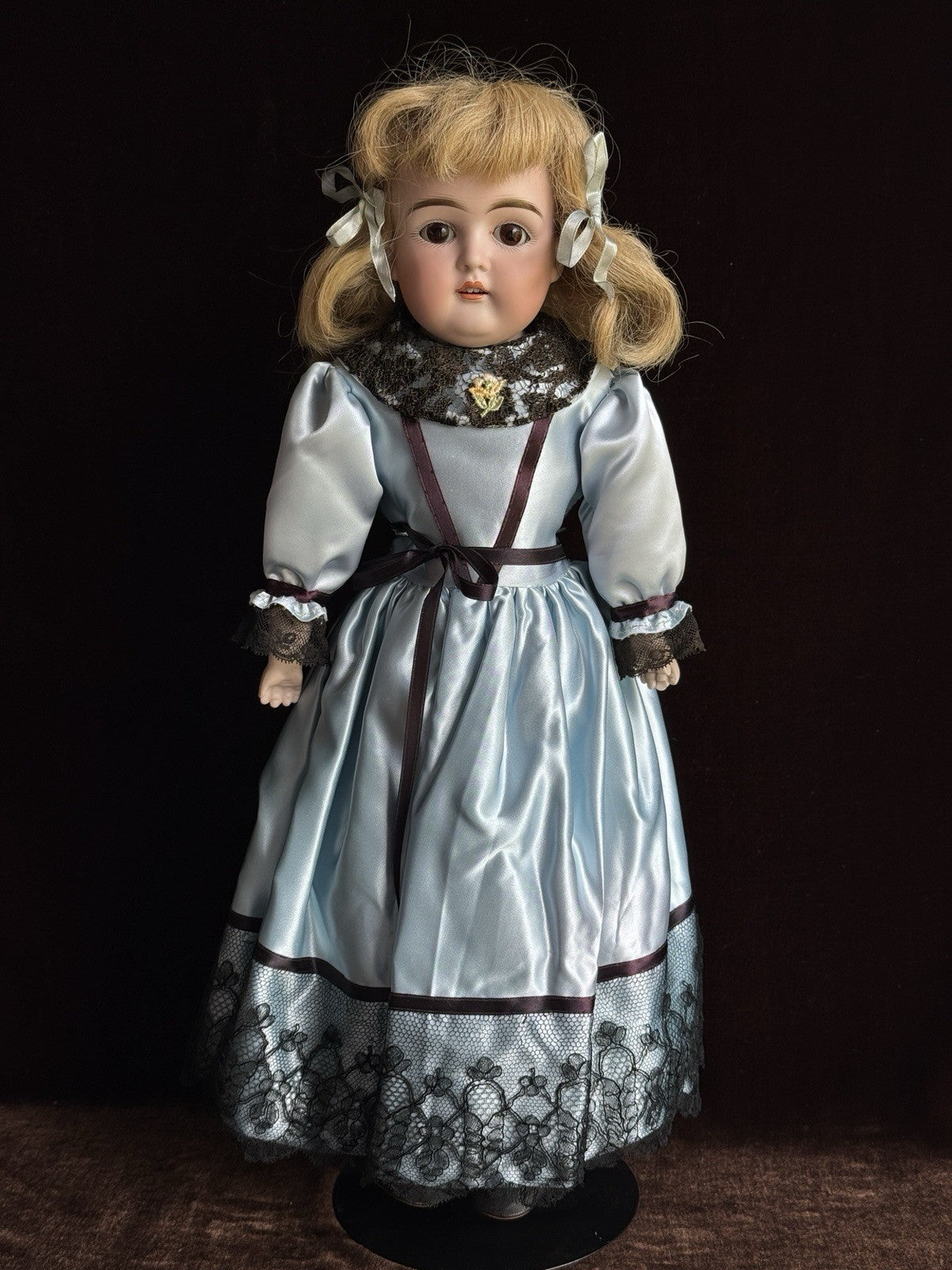 Antique German 17.5” Early Kestner 148 Head Bisque Shoulder Head Doll