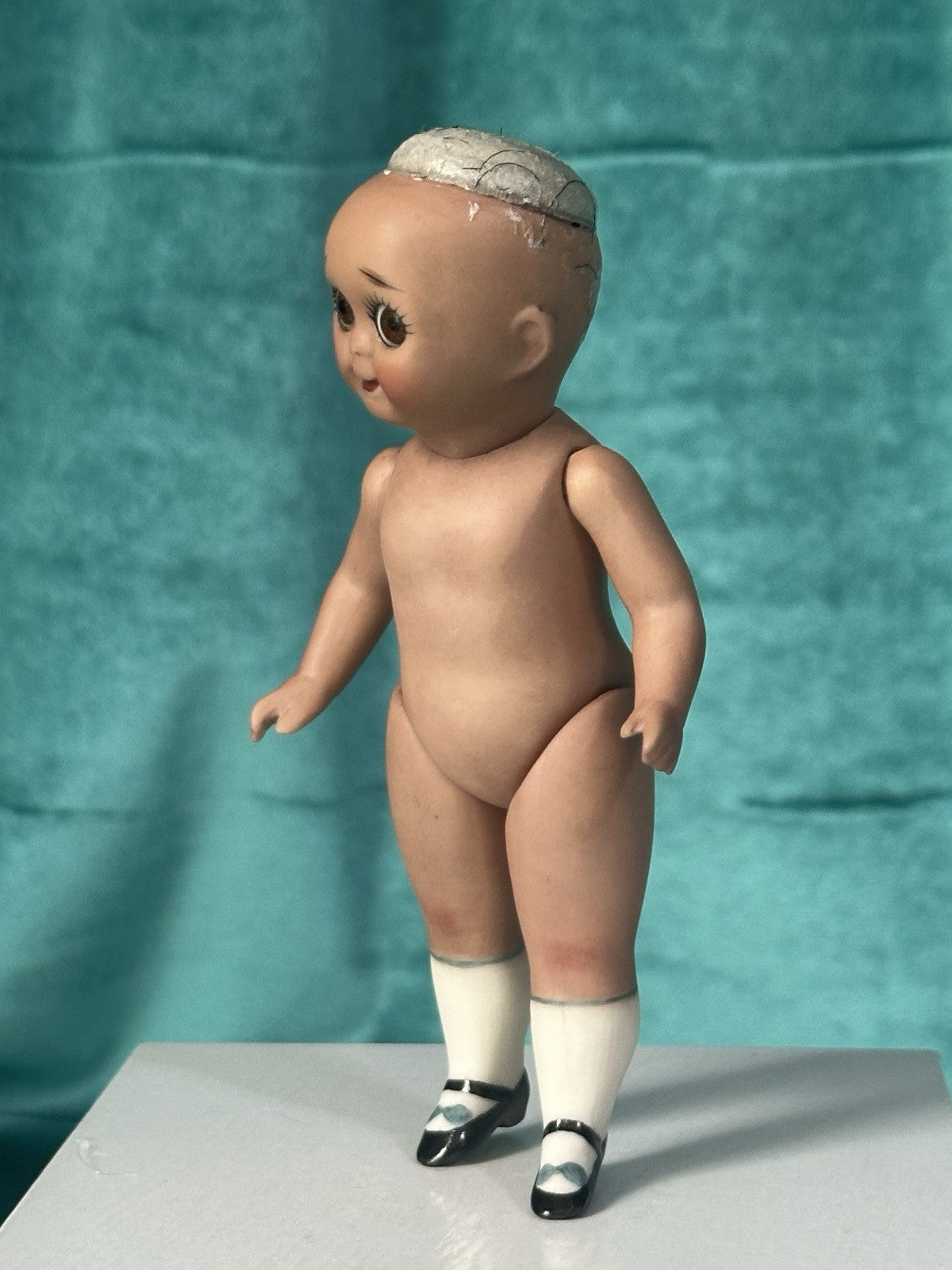 Vintage Reproduction of Antique German JDK 221 Googly Eyes 5” Doll